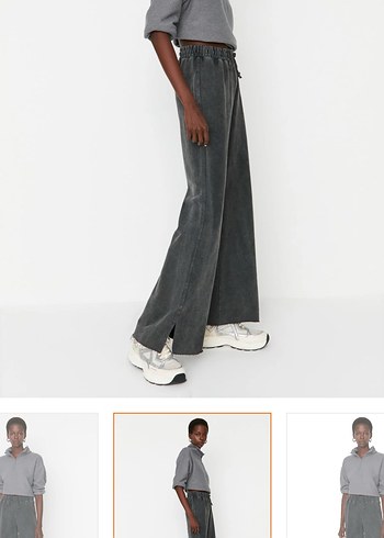 Trendyol Milla Soluk Efektli Wide Leg eşofman - Görsel 3