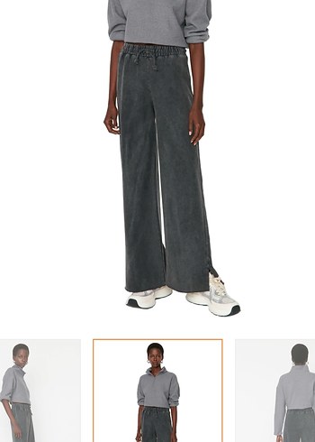 Trendyol Milla Soluk Efektli Wide Leg eşofman - Görsel 4