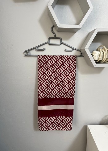 BEYMEN MUADİLİ Bordo Desenli Kadın Şal - Görsel 5