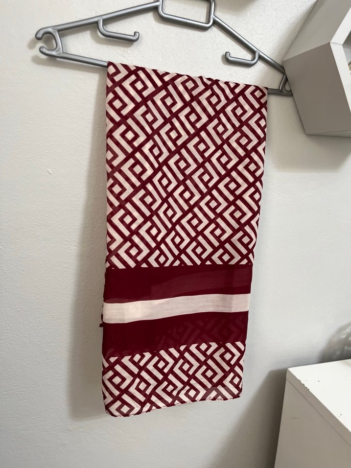 BEYMEN MUADİLİ Bordo Desenli Kadın Şal - Görsel 2