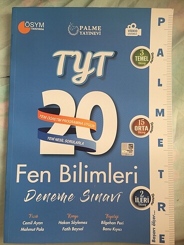 palme yayınları tyt fen bilimleri 20 deneme sınavı