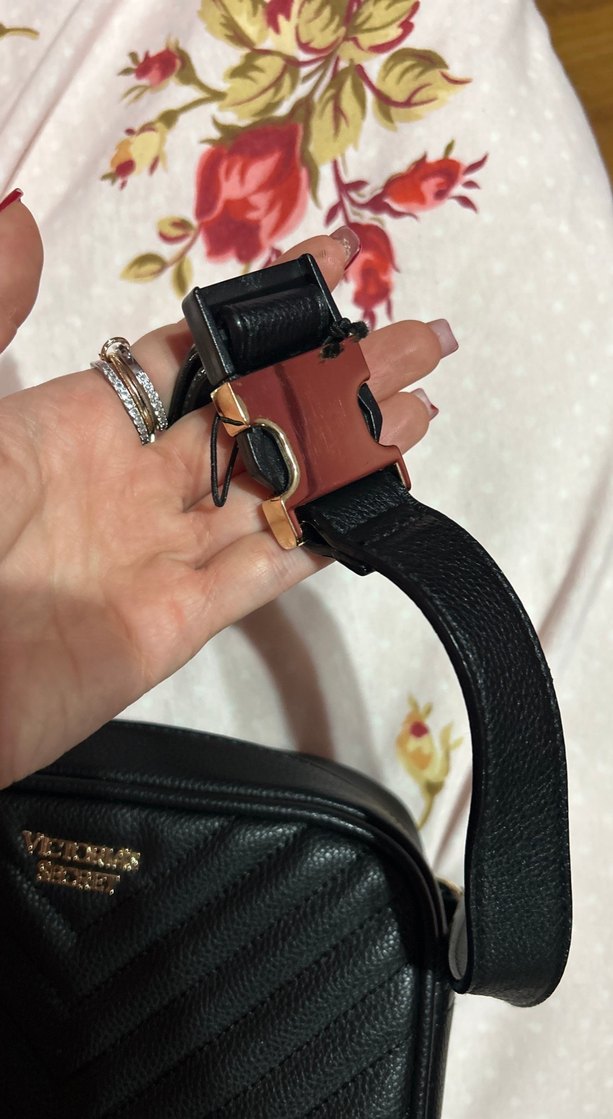 Victoria's Secret Siyah Deri Kadın Bel Çantası - Görsel 3
