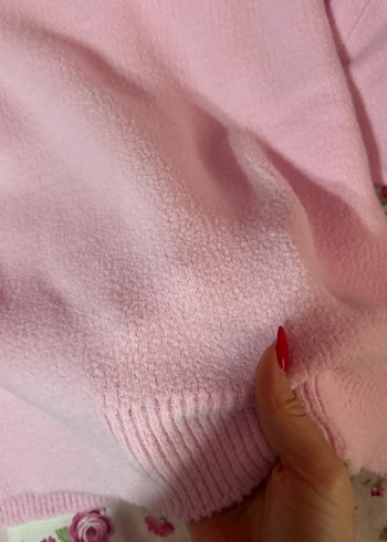 Dilvin Pembe Yumoş Kazak - Görsel 4