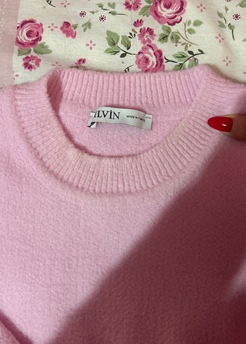 Dilvin Pembe Yumoş Kazak - Görsel 3