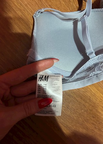 H&M Açık Mavi push up sütyen - Görsel 4