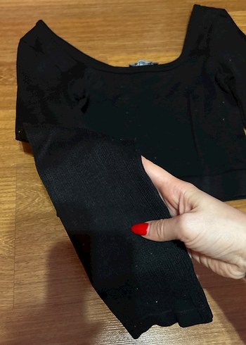 Trendyolmilla XS Fitilli Siyah Body - Görsel 4