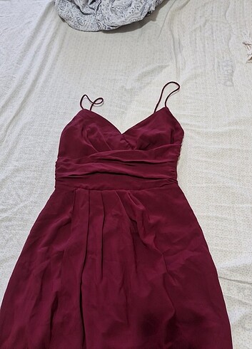 Trendyolmilla bordo elbise