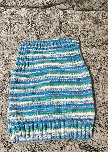 Erkek çocuk  Bohem Yaka Düğmeli Triko Yelek - Görsel 3