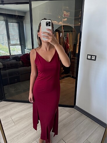 Diğer Bordo elbise