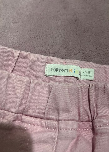 Koton Pembe Elastik Bel Normcore Kız Pantolonu