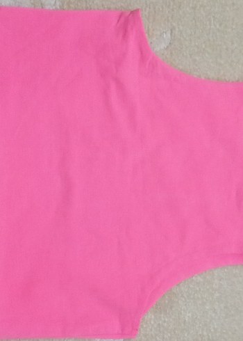 Kız Çocuk Pembe Kolsuz Mini Atlet - Görsel 3