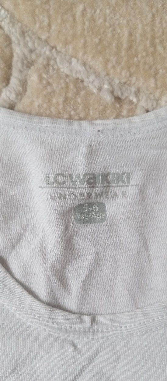 Çocuk Beyaz Oversize Atlet - Görsel 2