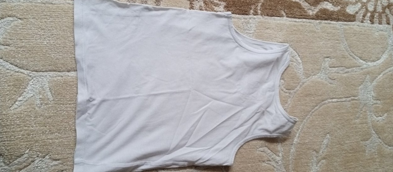 Çocuk Beyaz Oversize Atlet - Görsel 3