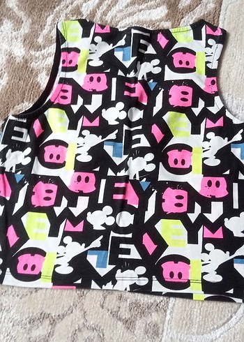 Renkli Pop Kültür Kız Çocuk Kolsuz Yelek - Görsel 2