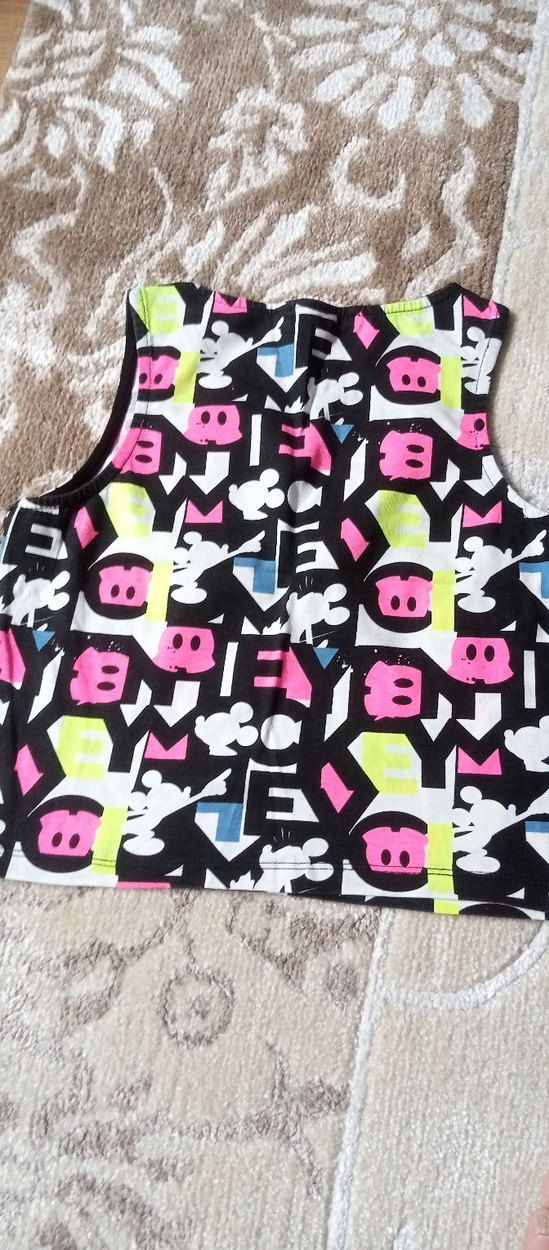 Renkli Pop Kültür Kız Çocuk Kolsuz Yelek - Görsel 2