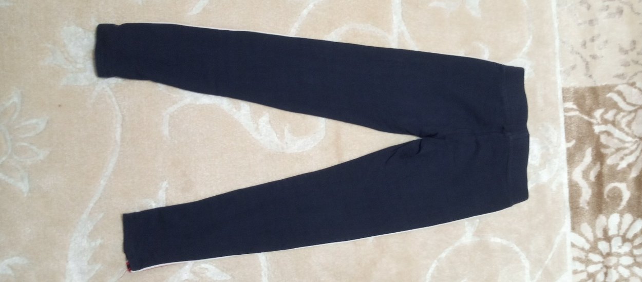 Kız Çocuk Lacivert Yan Şeritli tayt - Görsel 3