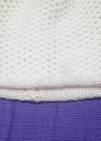 Kadın Beyaz Örgü Bere - Görsel 2
