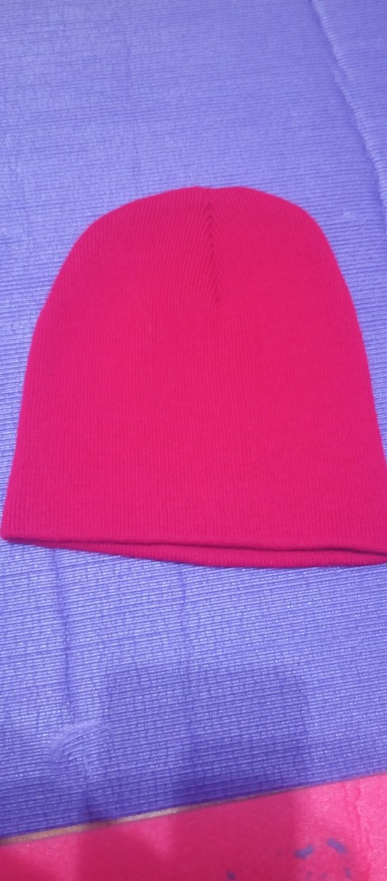 kırmızı Kadın Elastik bere - Görsel 3