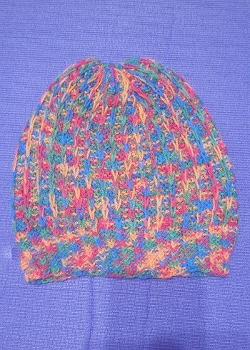 Renkli Kadın Örgü Bere - Görsel 3