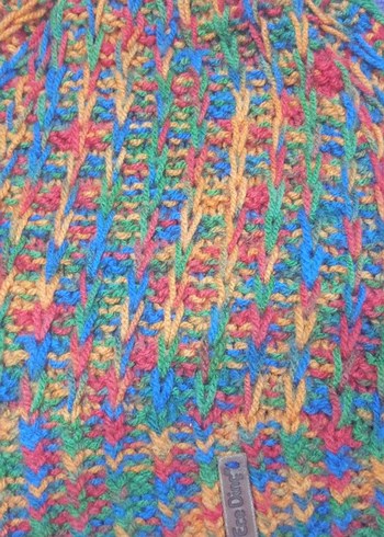 Renkli Kadın Örgü Bere - Görsel 2