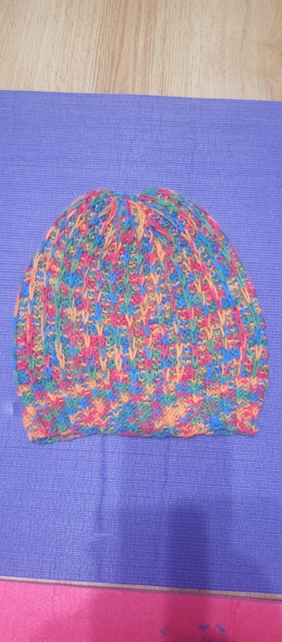 Renkli Kadın Örgü Bere - Görsel 3