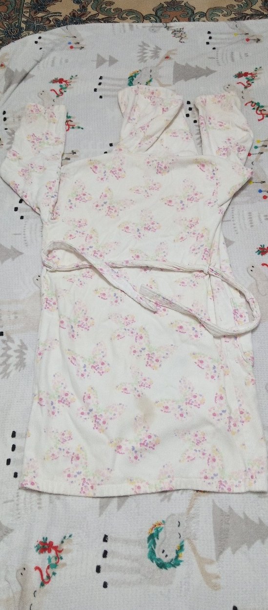 Çiçek Desenli Bohem Kız Bornoz - Görsel 3