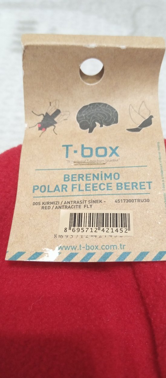 Püsküllü Kırmızı Çocuk Polar Bere - Görsel 3