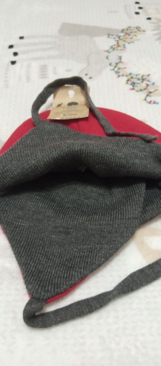 Püsküllü Kırmızı Çocuk Polar Bere - Görsel 4