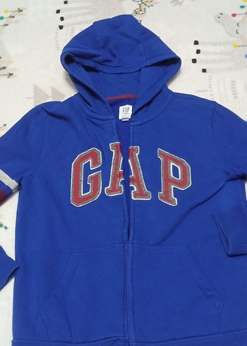 Kapüşonlu Mavi GAP Erkek Sweatshirt - Görsel 2