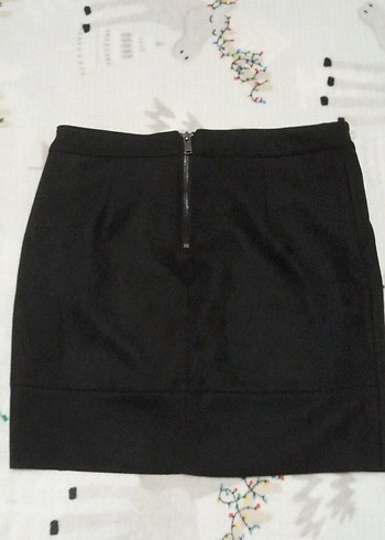 Siyah Süet Mini Etek - Görsel 4