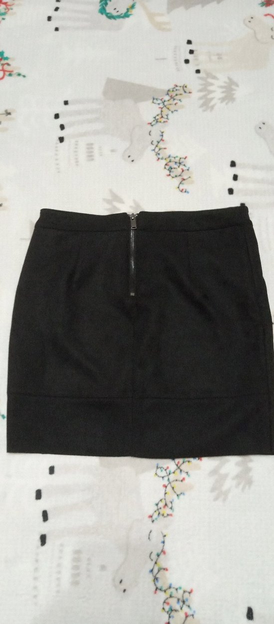 Siyah Süet Mini Etek - Görsel 4