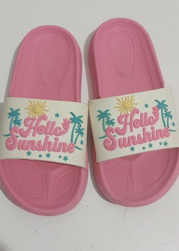 Kız Çocuk Pembe Velcro Terlik