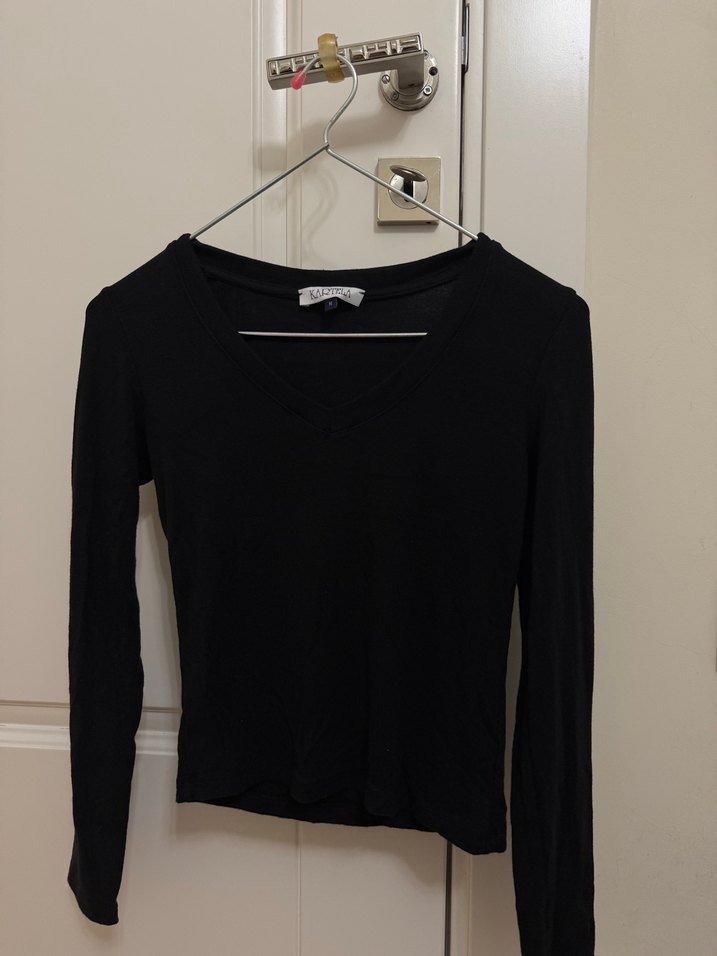 Siyah Uzun Kollu Body - Görsel 2