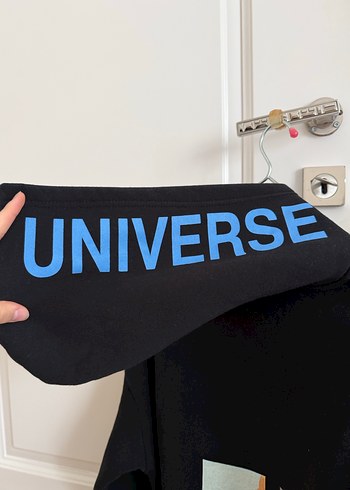 Kadın Siyah Kapüşonlu Baskılı Sweatshirt - Görsel 4