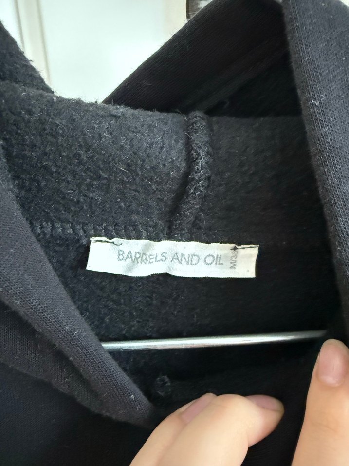 Kadın Siyah Kapüşonlu Baskılı Sweatshirt - Görsel 5