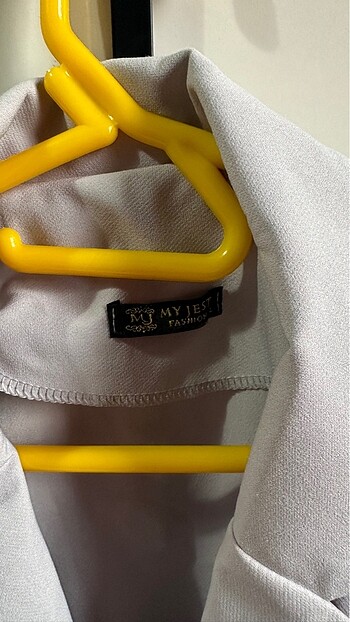 Gri blazer ceket - Görsel 4