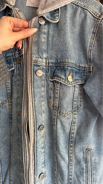 Zara 9 yaş denim ceket - Görsel 6