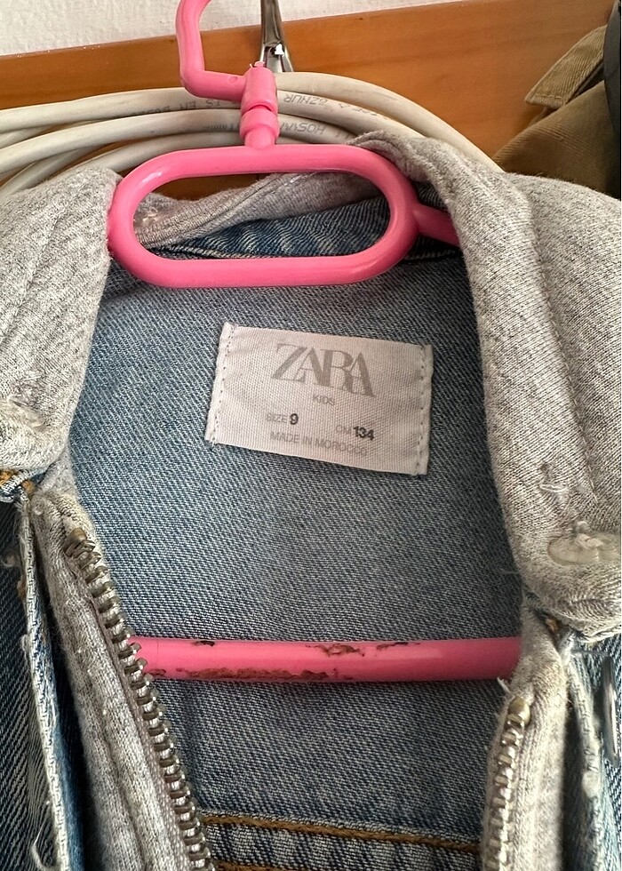 Zara 9 yaş denim ceket - Görsel 2