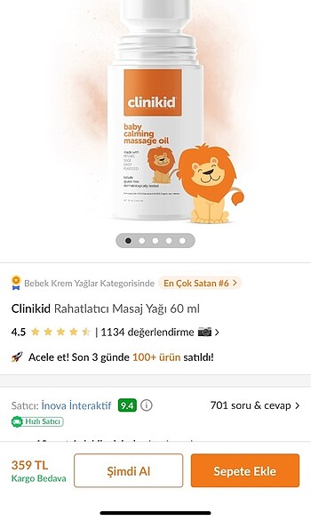 Beden Renk Masaj yağı