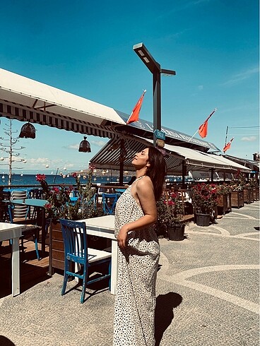 Trendyol & Milla Sırt detaylı elbise