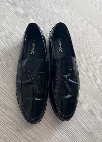Erkek Klasik Siyah Rugan Loafer Ayakkabı