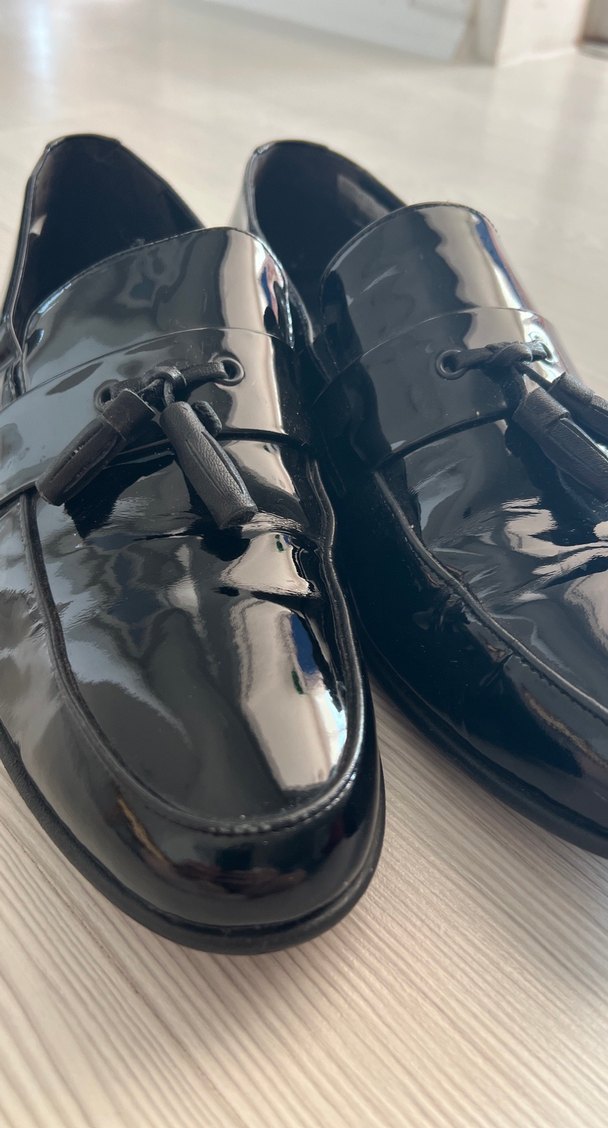 Erkek Klasik Siyah Rugan Loafer Ayakkabı - Görsel 4