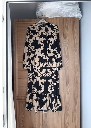 tesettür Siyah Batik Elbise