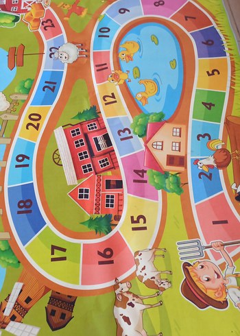 Renkli Bebek Oyun Matı Sayı ve Hayvan Desenli - Görsel 5