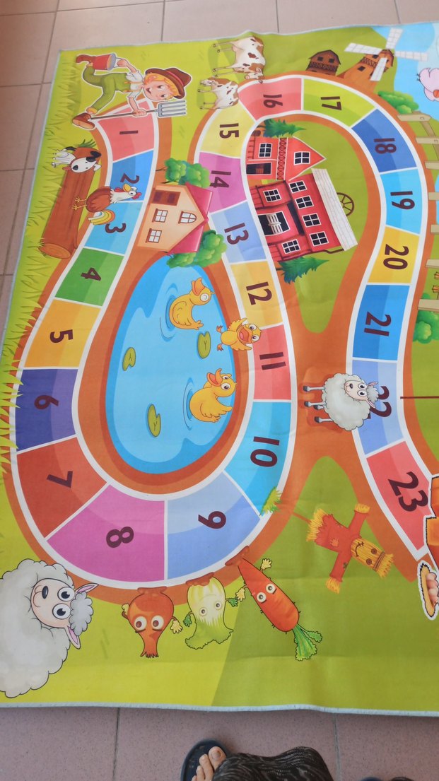 Renkli Bebek Oyun Matı Sayı ve Hayvan Desenli - Görsel 2