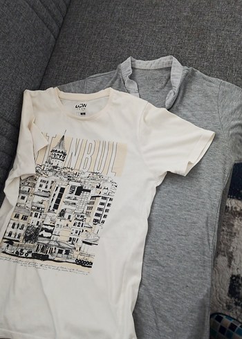 Baskılı Beyaz Hamile Tişörtü, Kısa Kollu - Görsel 4