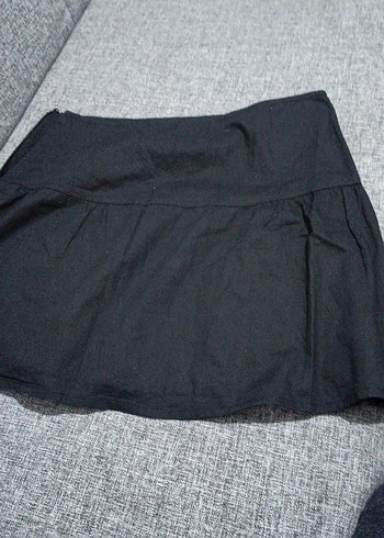 Gri Pilili Midi Kadın Etek - Görsel 2