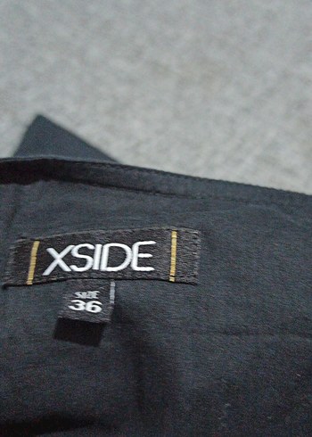 Gri Pilili Midi Kadın Etek - Görsel 5