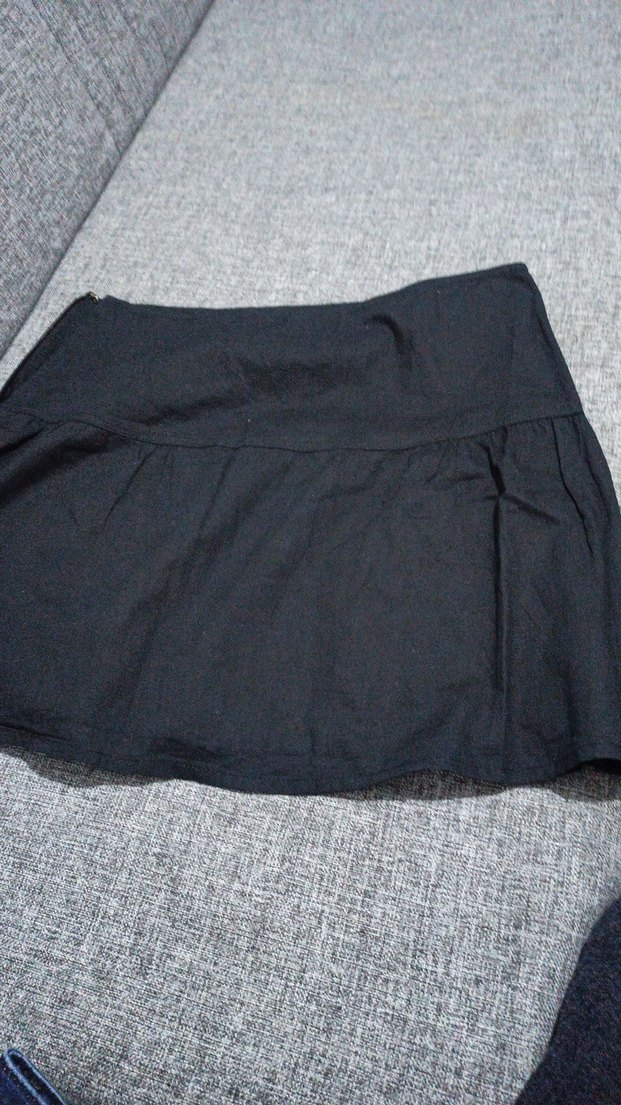 Gri Pilili Midi Kadın Etek - Görsel 2