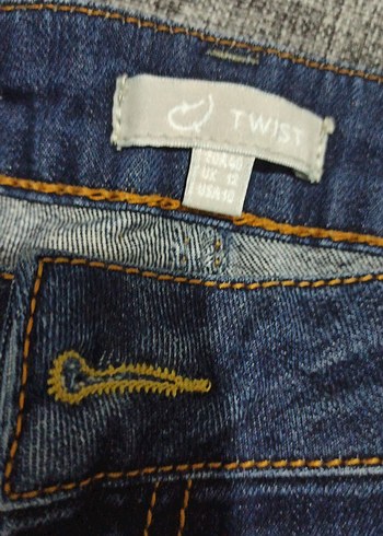 Kadın Mavi Mini Kot Şort - Görsel 3